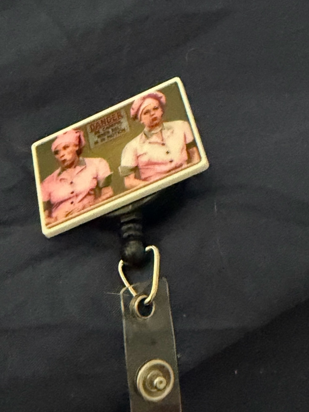 Pink Nurses Badge Reel ID Holder